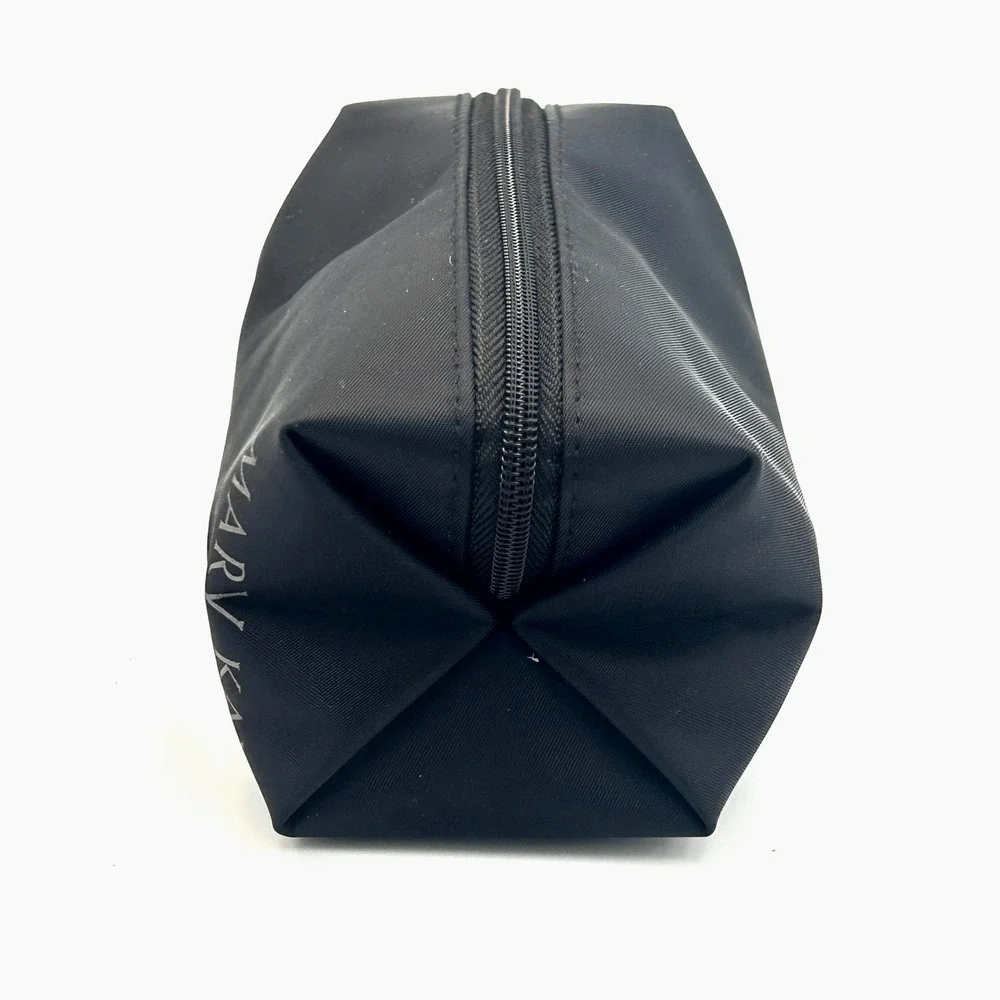 Mary Kay Makeup Bag Travel Cosmetic Pouch Black Pink Satin Coqette NEW